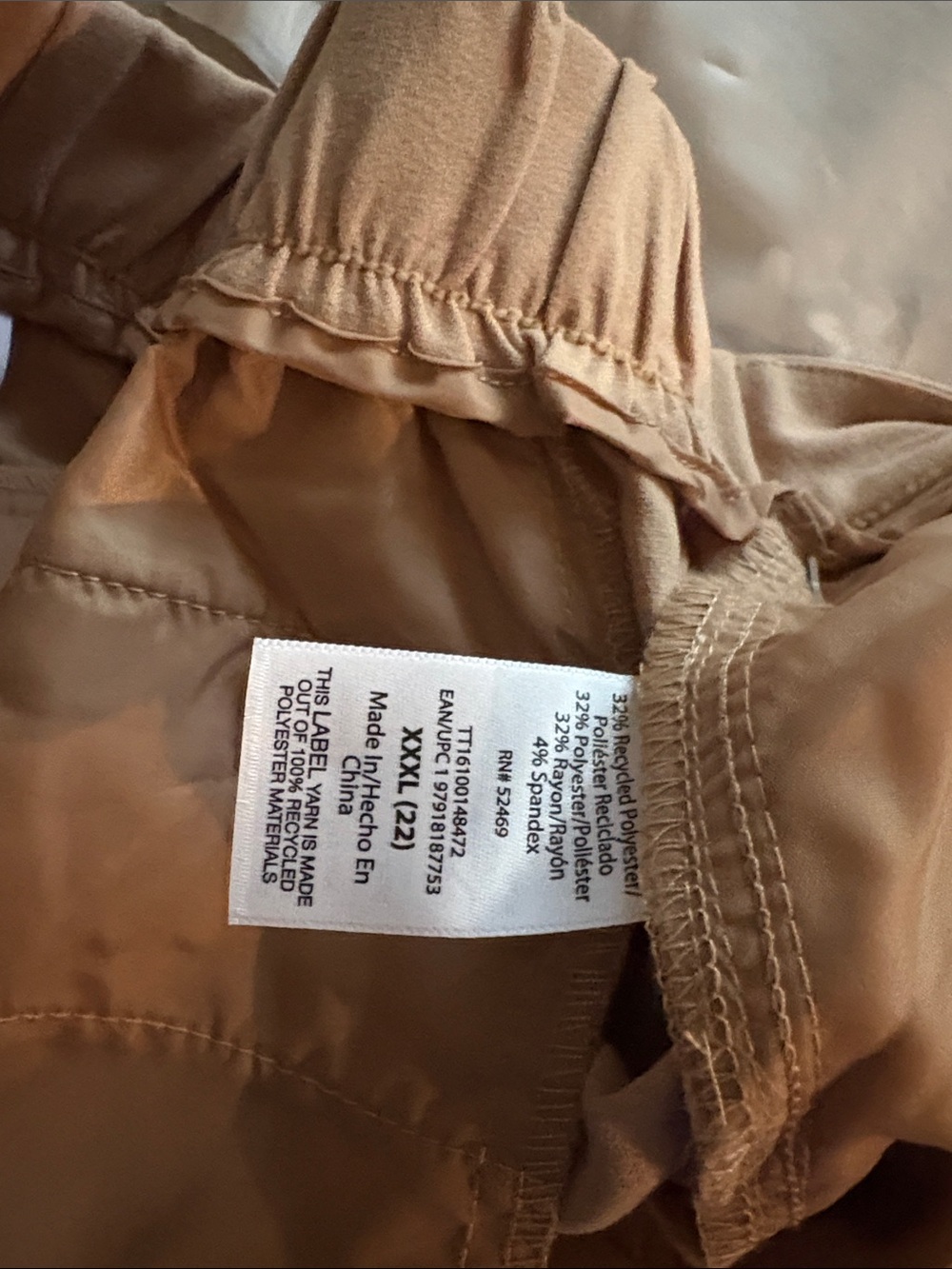 NWT 3X beige dress pants time and tru 1894 - Picture 7 of 7